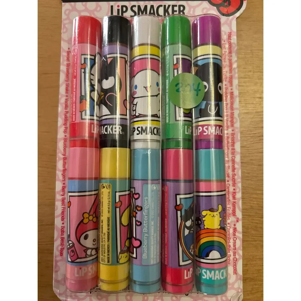 New Hello Kitty & Friends 10Pc Flavored Lip Smackers Lip Balm Party Pack